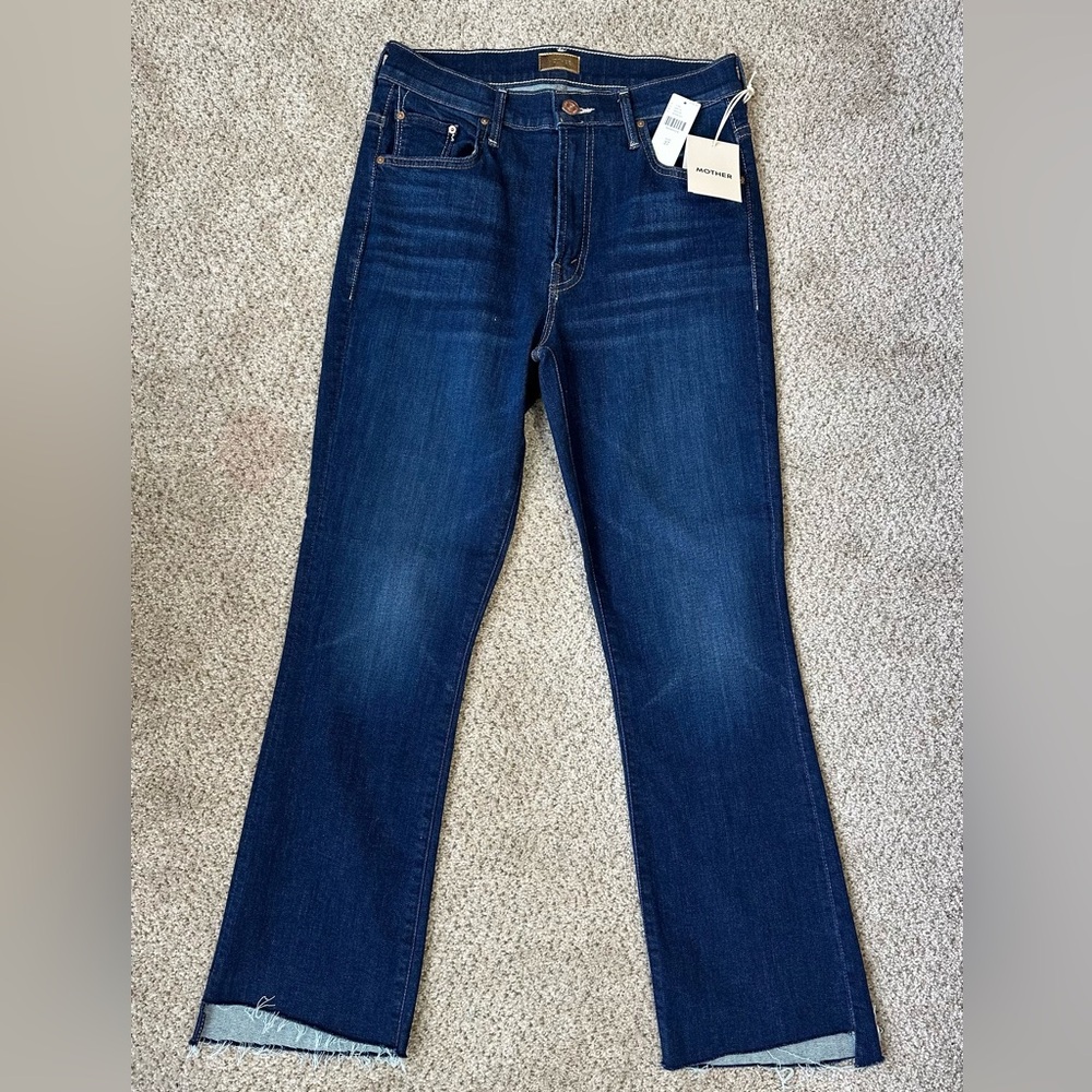 NWT Mother The Insider Crop Step Fray Jeans size 27
